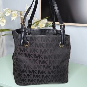 Michael Kors Black Monogram Tote